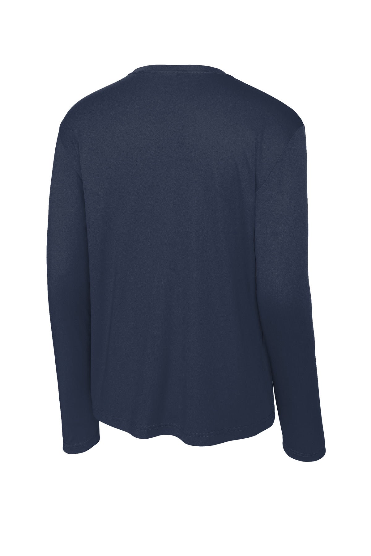 Rear View of True Navy Sport-Tek Tall Long Sleeve PosiCharge Competitor Tee. TST350LS