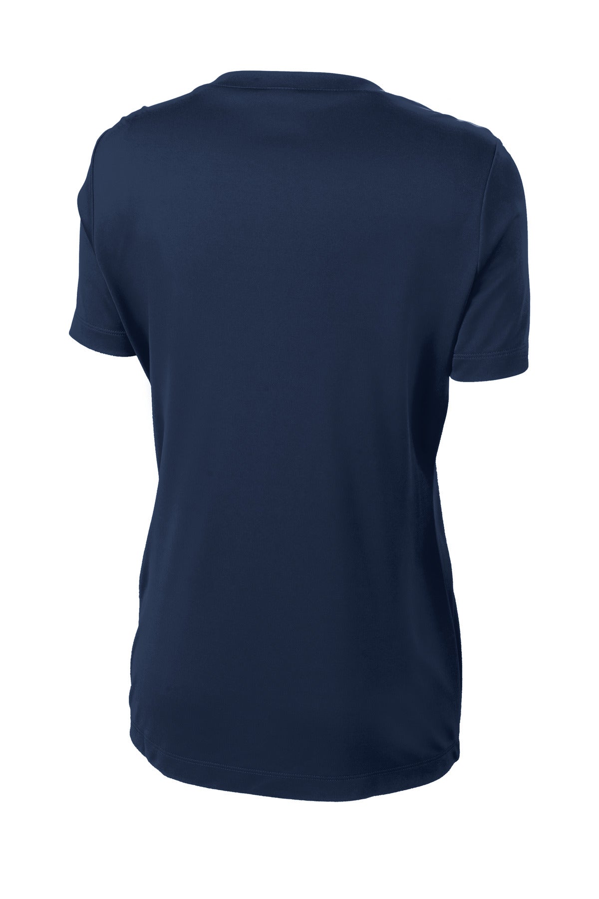 Rear View of True Navy Sport-Tek Women's PosiCharge Competitor Tee. LST350