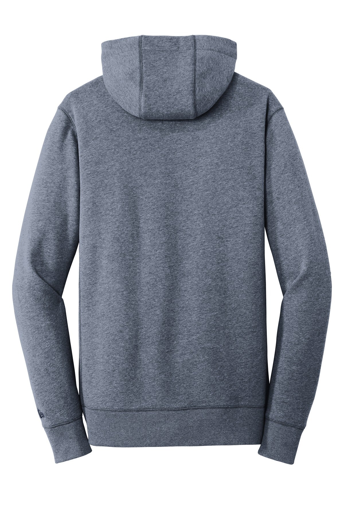 Rear View of True Navy Twst New Era French Terry Pullover Hoodie. NEA500