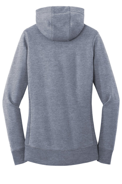 Rear View of True Navy Twst New Era Women's French Terry Pullover Hoodie. LNEA500