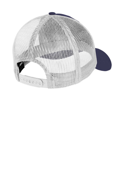 Rear View of True Navy/Wht Sport-Tek PosiCharge Competitor Mesh Back Cap. STC36