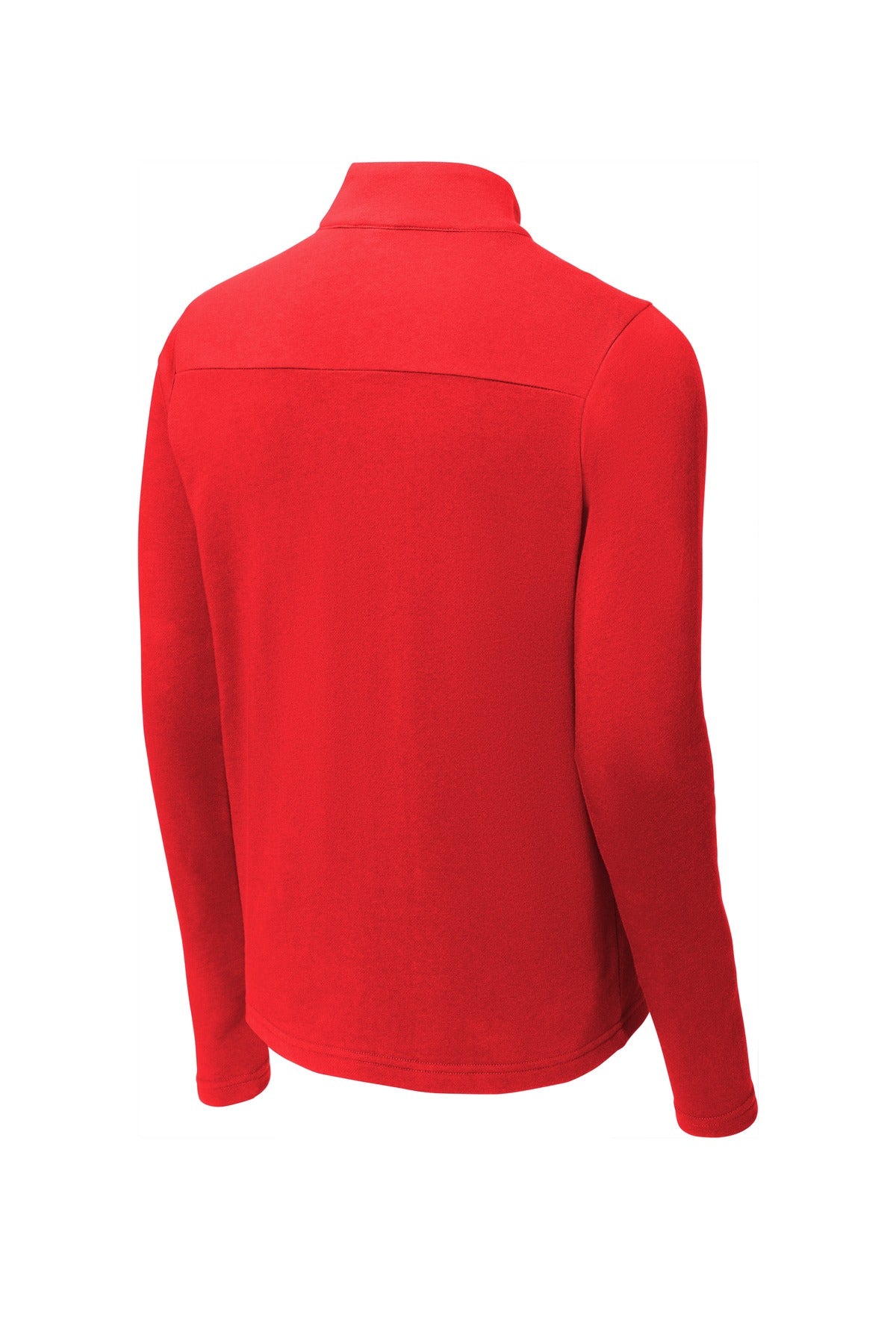 Rear View of True Red Sport-Tek Lightweight French Terry 1/4-Zip Pullover. ST273