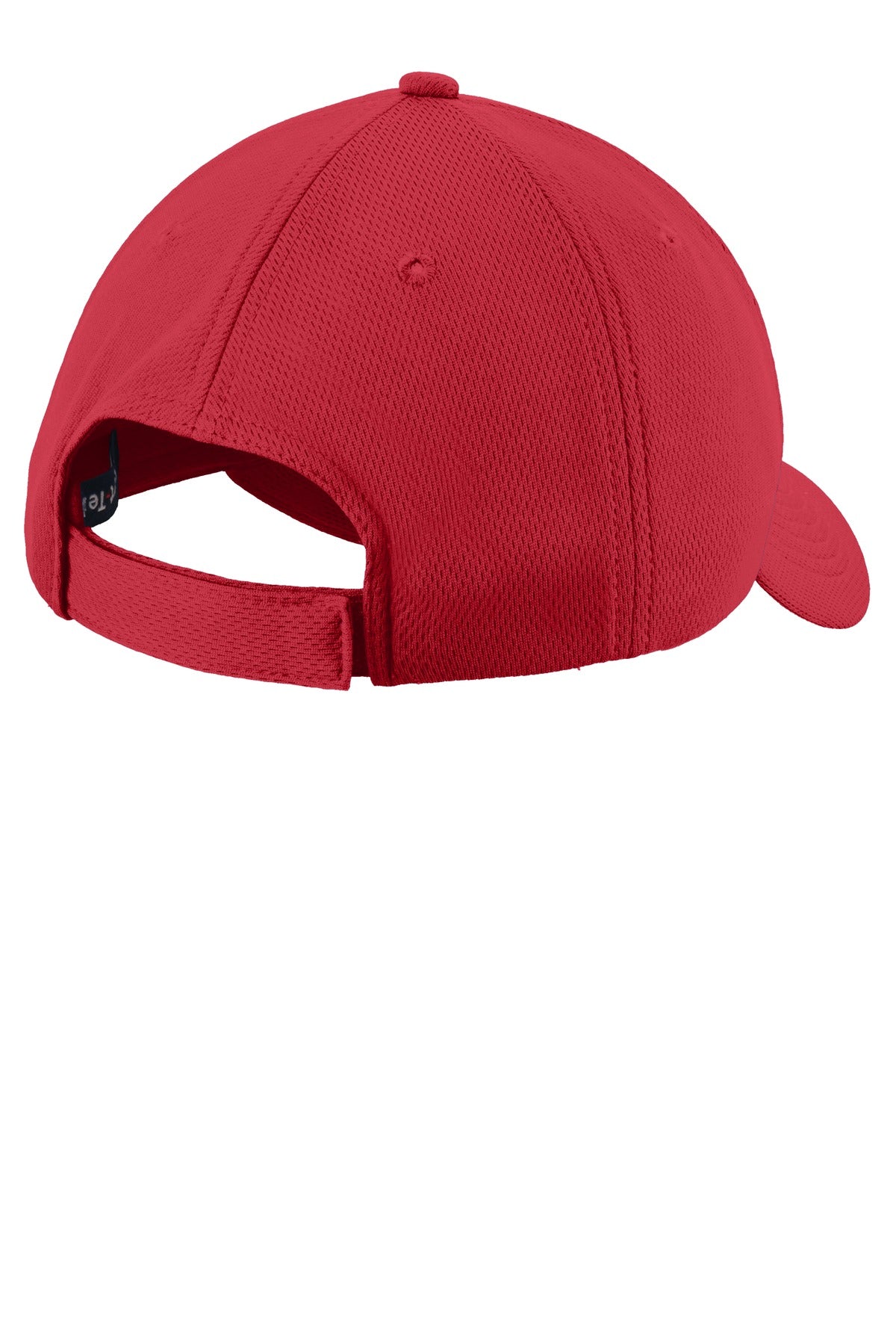 Rear View of True Red Sport-Tek Youth PosiCharge RacerMesh Cap. YSTC26