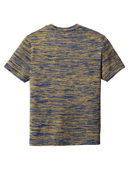 Rear View of True Roy-Gd El Sport-Tek Youth PosiCharge Electric Heather Tee. YST390