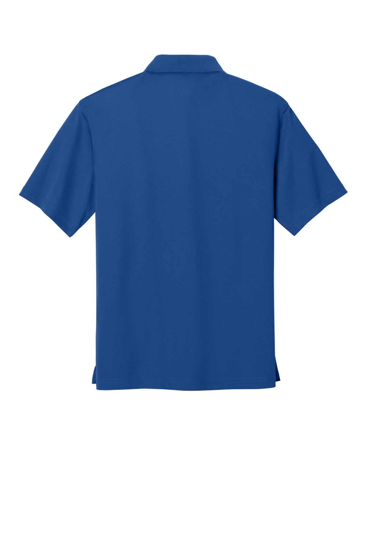 Rear View of True Royal CornerStone Micropique Gripper Polo. CS421