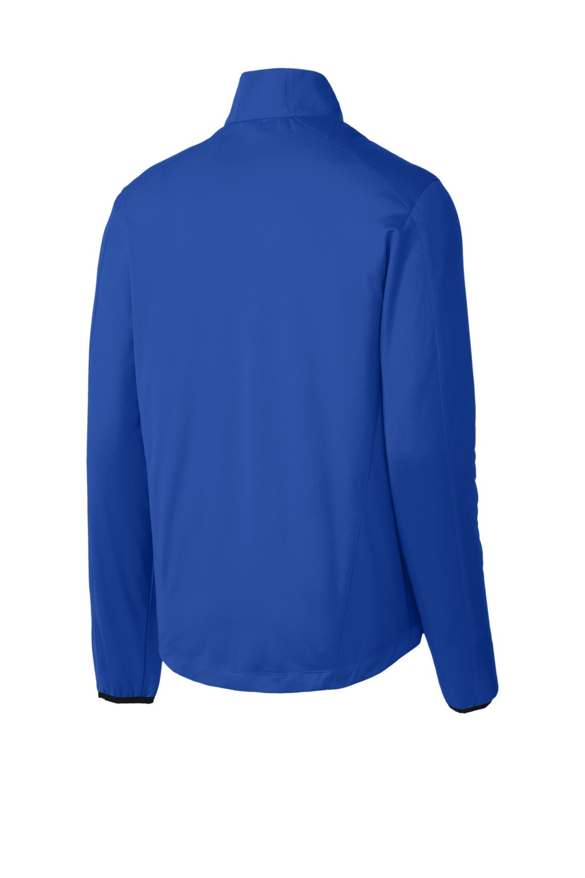 Rear View of True Royal Port Authority Active Soft Shell Jacket. J717