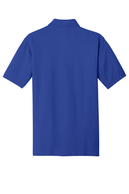 Rear View of True Royal Port Authority EZCotton Polo. K8000