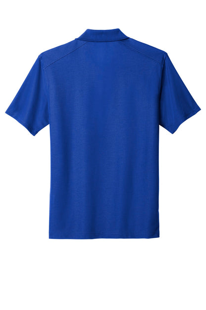 Rear View of True Royal Port Authority EZPerformance Pique Polo. K600