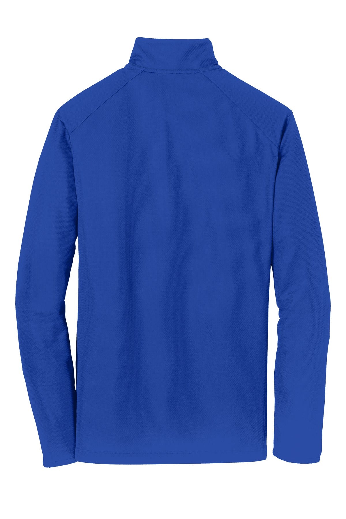 Rear View of True Royal Port Authority Pinpoint Mesh 1/2-Zip. K806