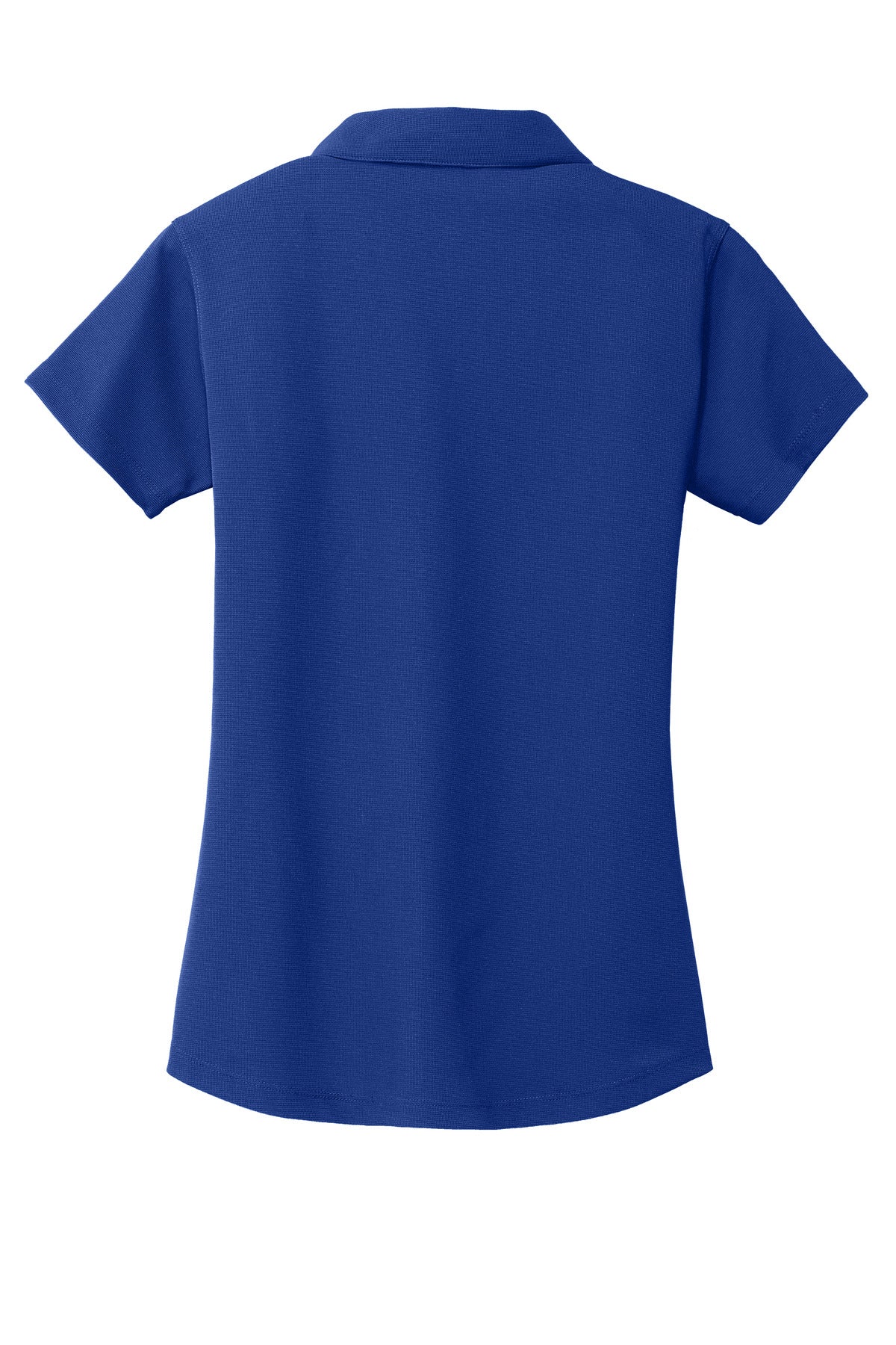 Rear View of True Royal Port Authority Women's Dry Zone Grid Polo. L572