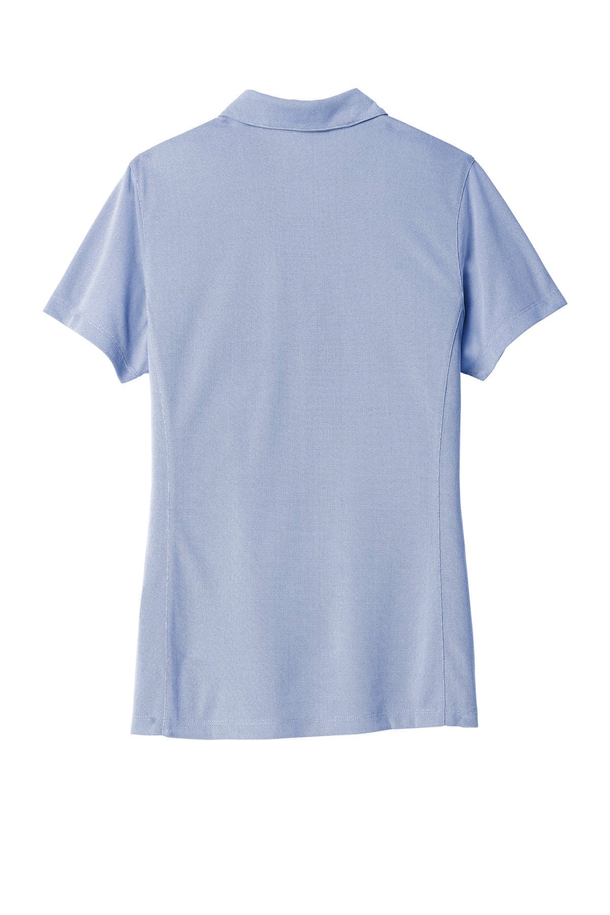 Rear View of True Royal Port Authority Women's Poly Oxford Pique Polo. LK582