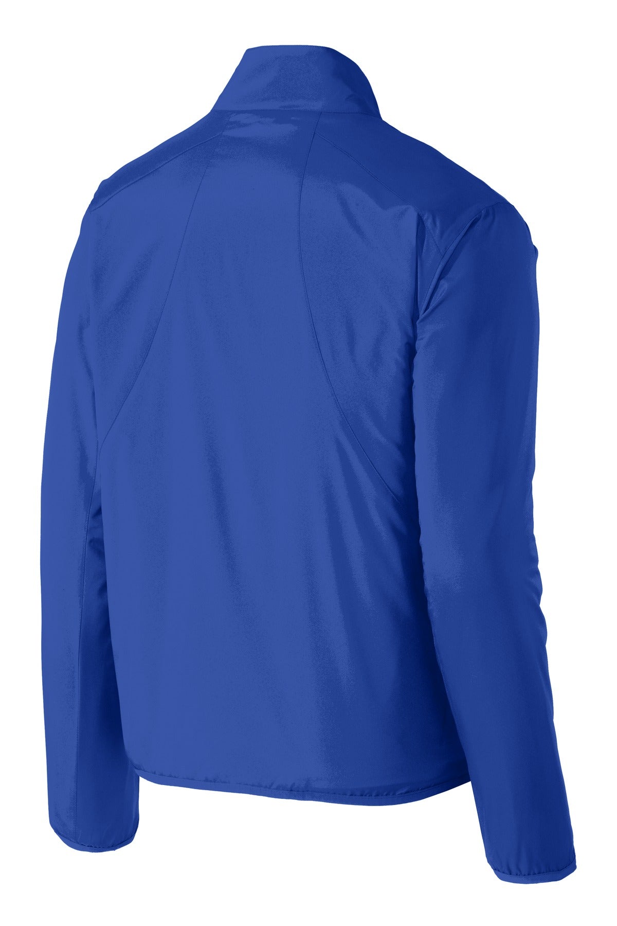 Rear View of True Royal Port Authority Zephyr 1/2-Zip Pullover. J343