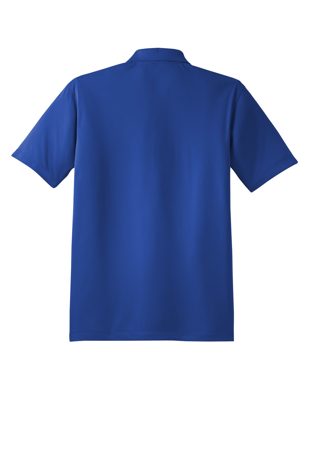 Rear View of True Royal Sport-Tek Tall Micropique Sport-Wick Polo. TST650