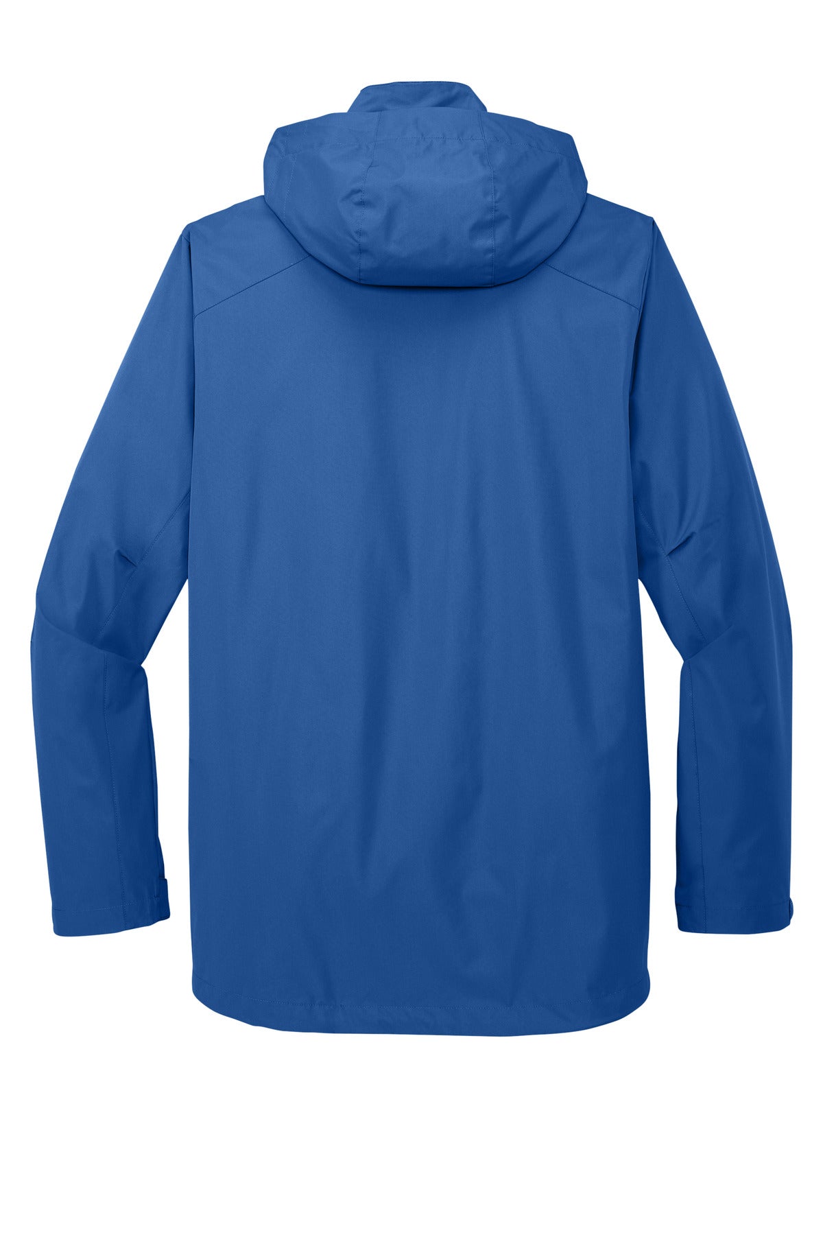 Rear View of TrueBlue Port Authority All-Weather 3-in-1 Jacket J123