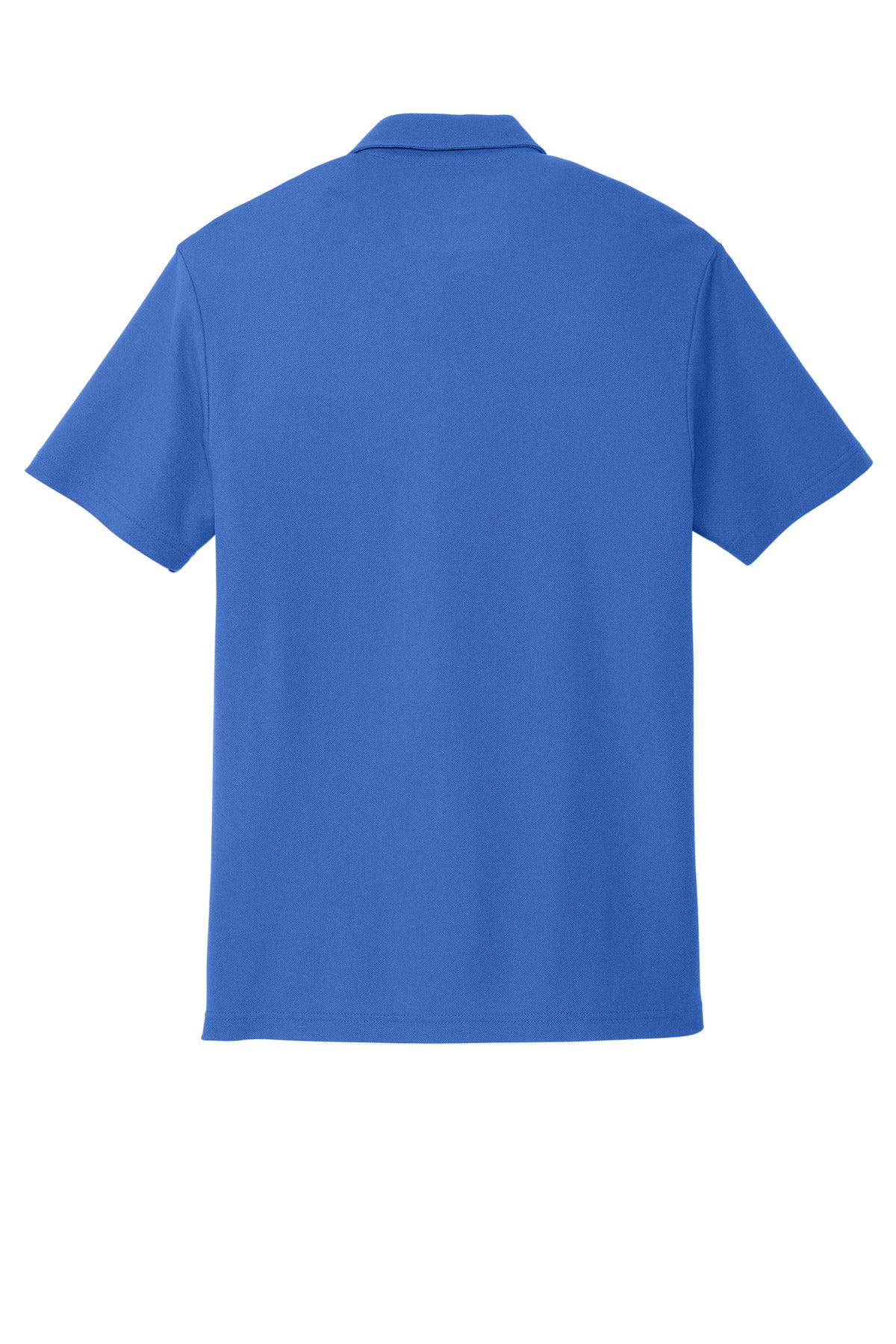 Rear View of TrueBlue Port Authority C-FREE Cotton Blend Pique Pocket Polo K868