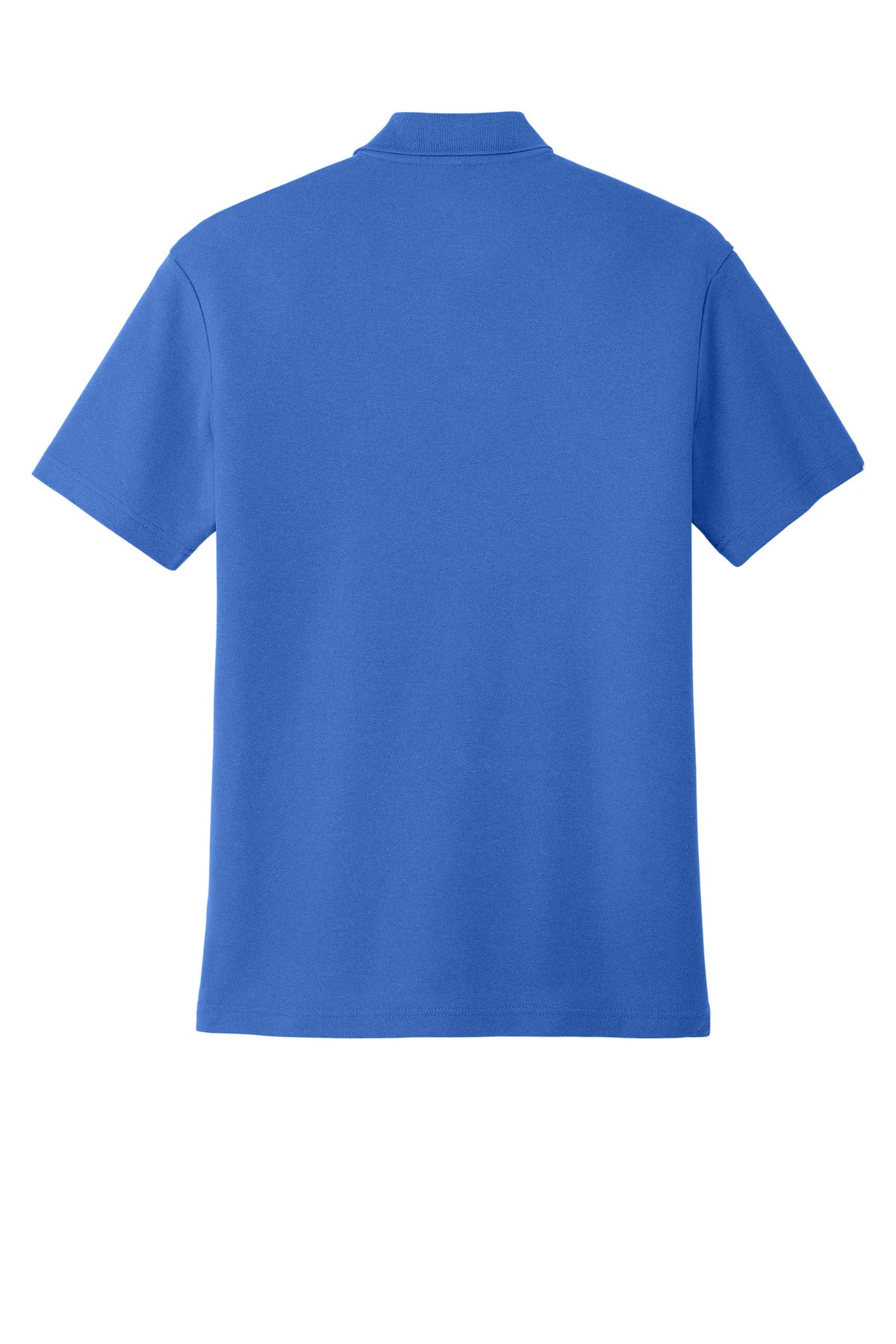 Rear View of TrueBlue Port Authority C-FREE Cotton Blend Pique Polo K867