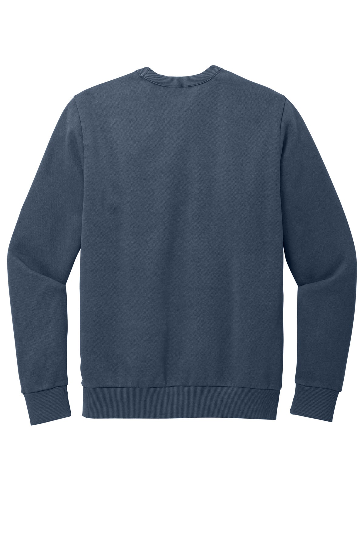 Rear View of TrueNavy District Wash Fleece Crew DT2204
