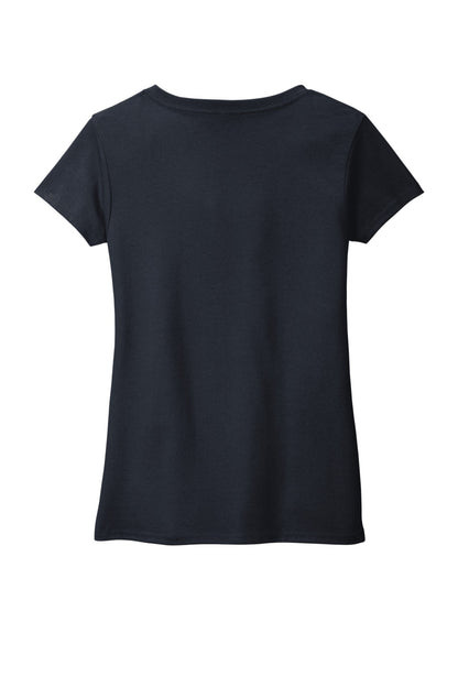 Rear View of TrueNavy District Women's Re-Tee V-Neck DT8001