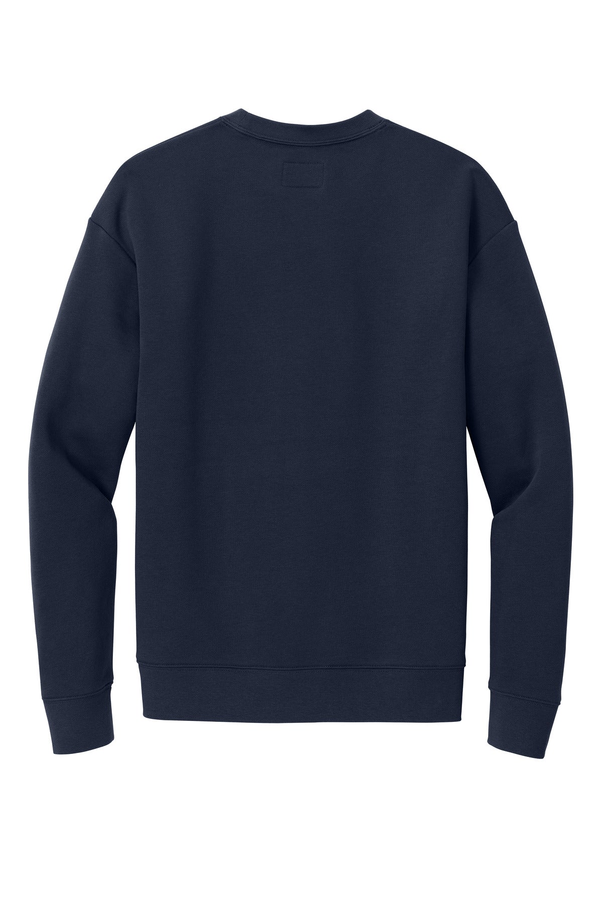 Rear View of TrueNavy New Era Heritage Fleece Pocket Crew NEA527