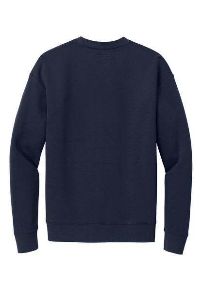 Rear View of TrueNavy New Era Heritage Fleece Pocket Crew NEA527