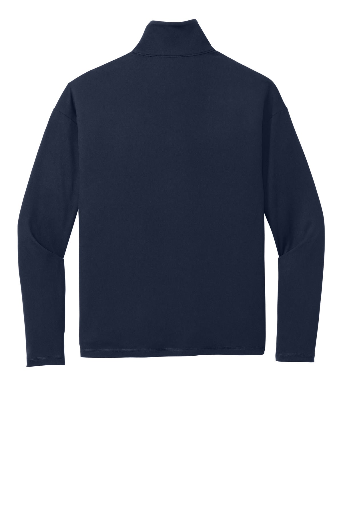 Rear View of TrueNavy New Era Women's Power 1/2-Zip LNEA228