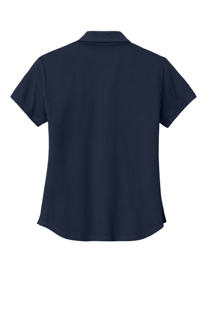 Rear View of TrueNavy New Era Women's Power Polo LNEA225
