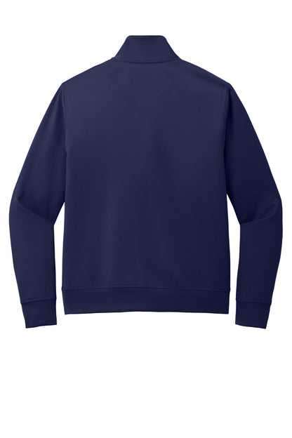 Rear View of TrueNavy Port Authority C-FREE Double Knit Full-Zip K881