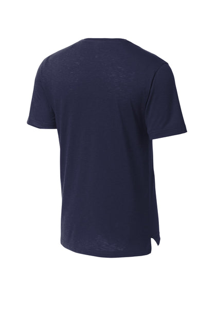 Rear View of TrueNavy Sport-Tek PosiCharge Strive Tee. ST430