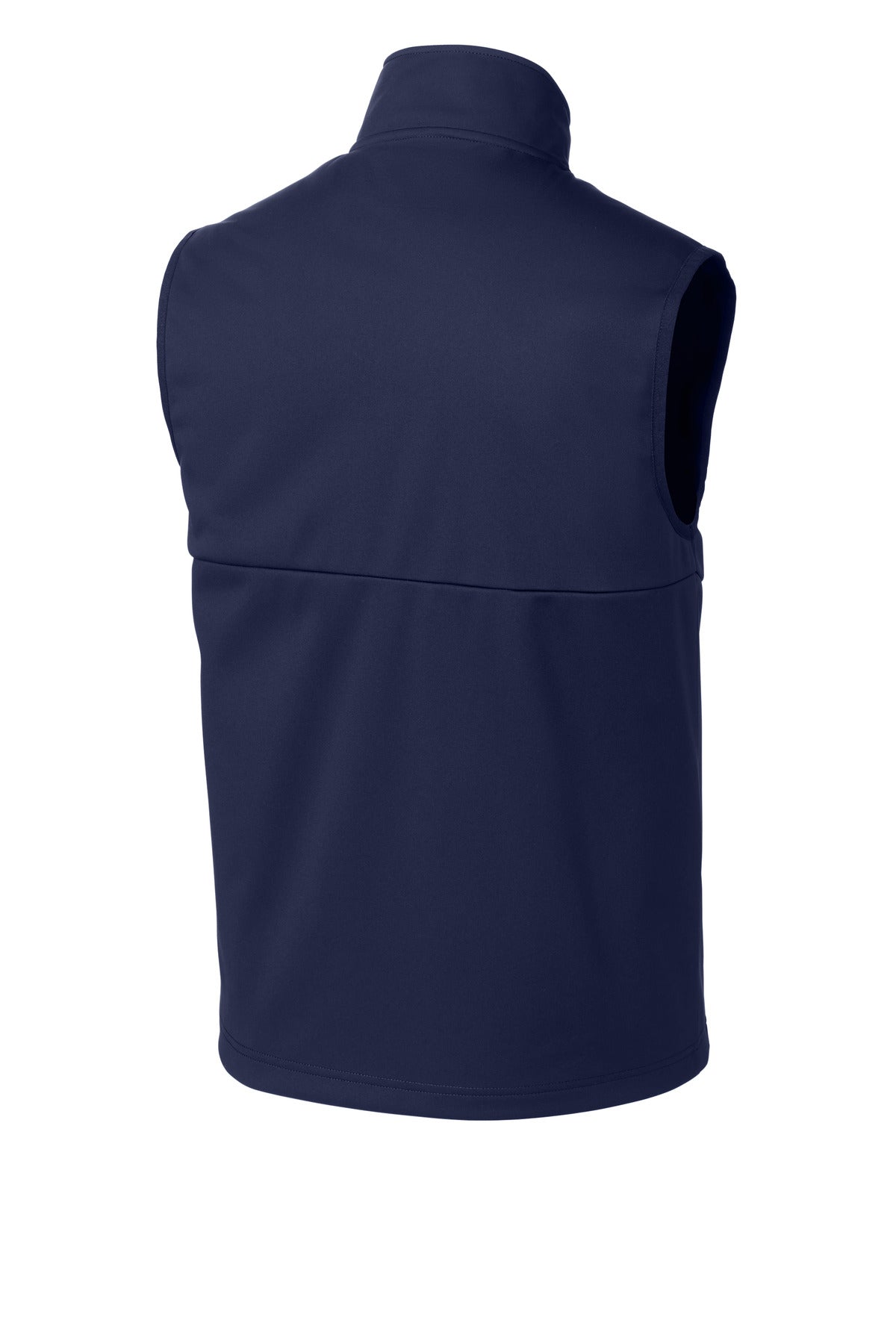 Rear View of TrueNavy Sport-Tek Soft Shell Vest ST981