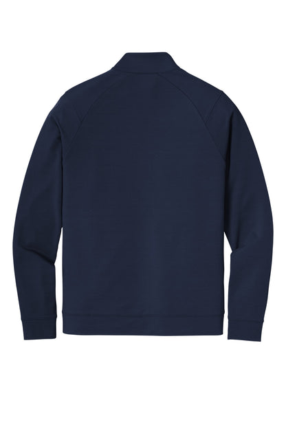 Rear View of TrueNavy Sport-Tek Sport-Wick Flex Fleece Full-Zip. ST560