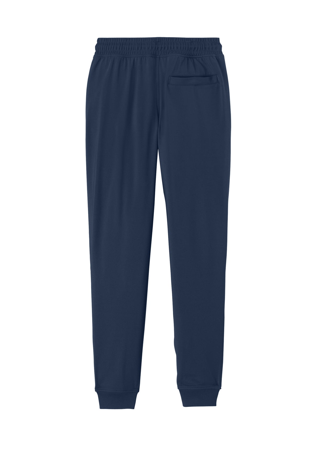 Rear View of TrueNavy Sport-Tek Sport-Wick Stretch Jogger PST858