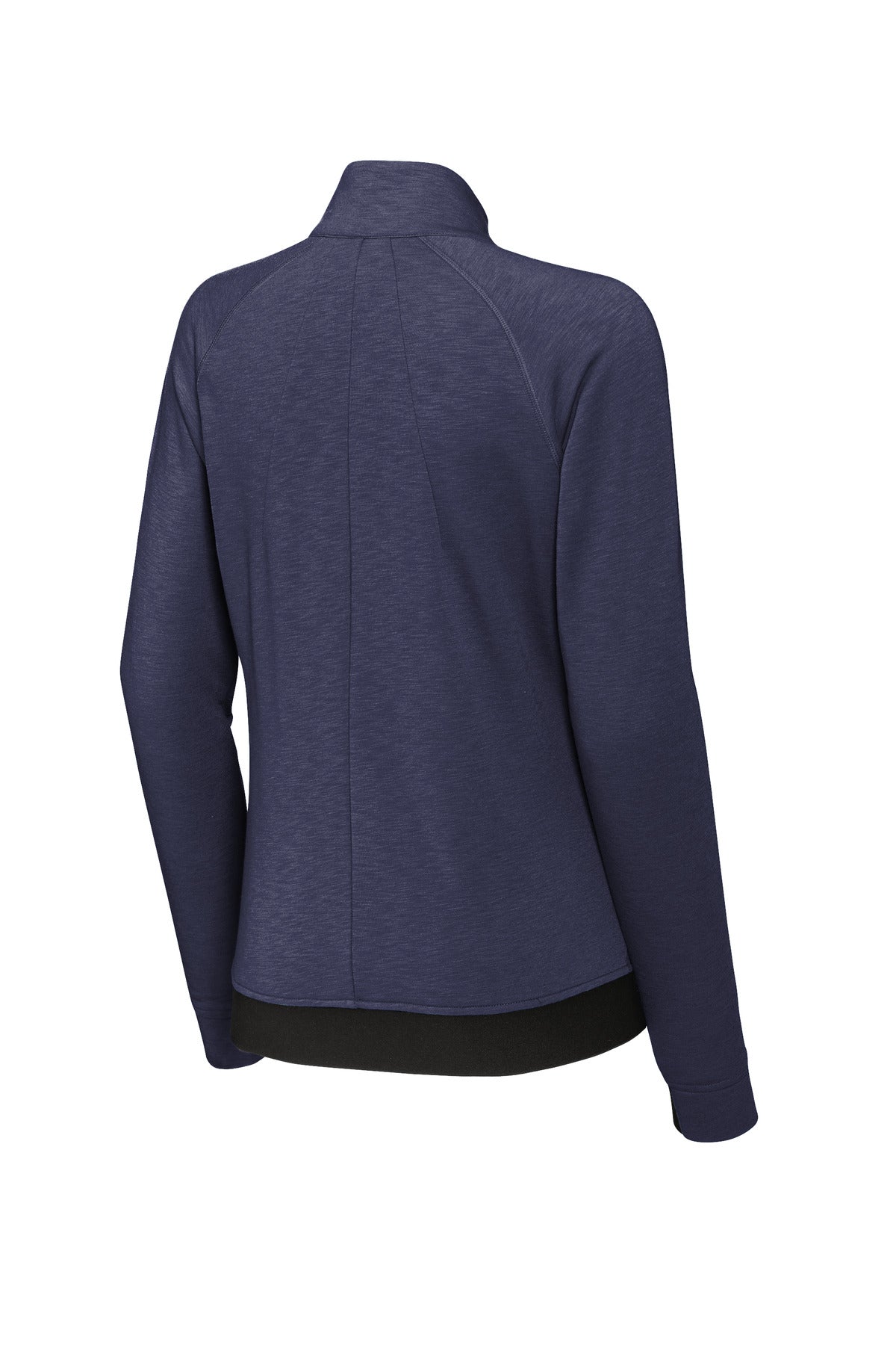 Rear View of TrueNavy Sport-Tek Women's PosiCharge Strive Full-Zip LST570