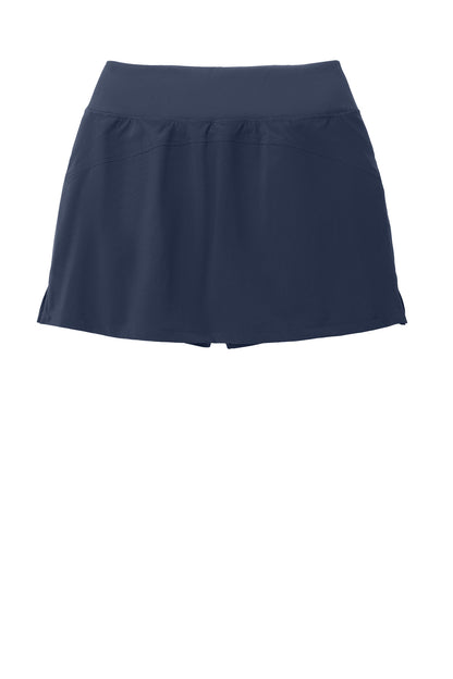 Rear View of TrueNavy Sport-Tek Women's Repeat Skort LST486