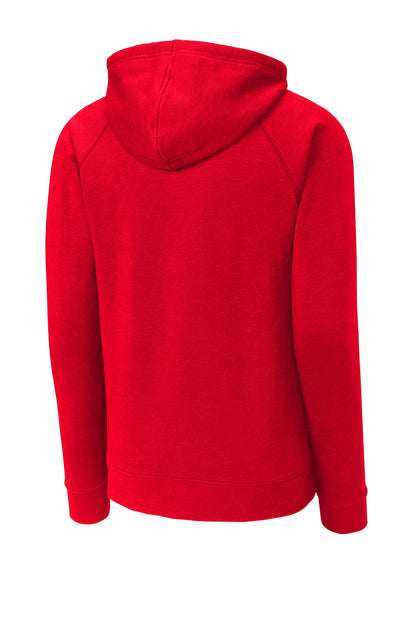 Rear View of TrueRed Sport-Tek Drive Fleece Pullover Hoodie STF200
