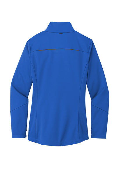 Rear View of TrueRoyal Port Authority Women's Collective Tech Soft Shell Jacket L921