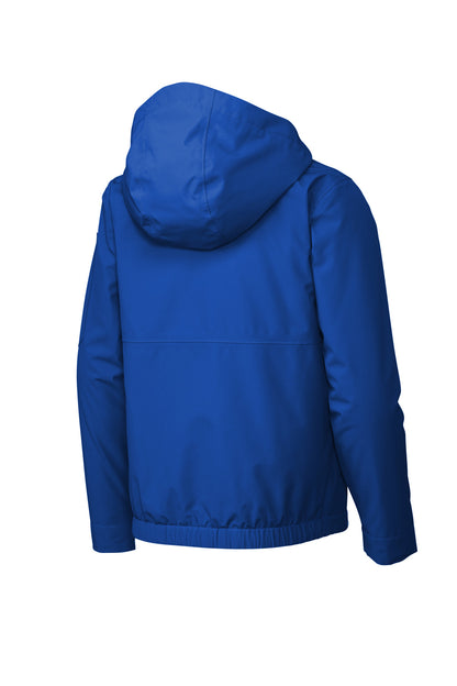 Rear View of TrueRoyal Sport-Tek Youth Waterproof Insulated Jacket YST56