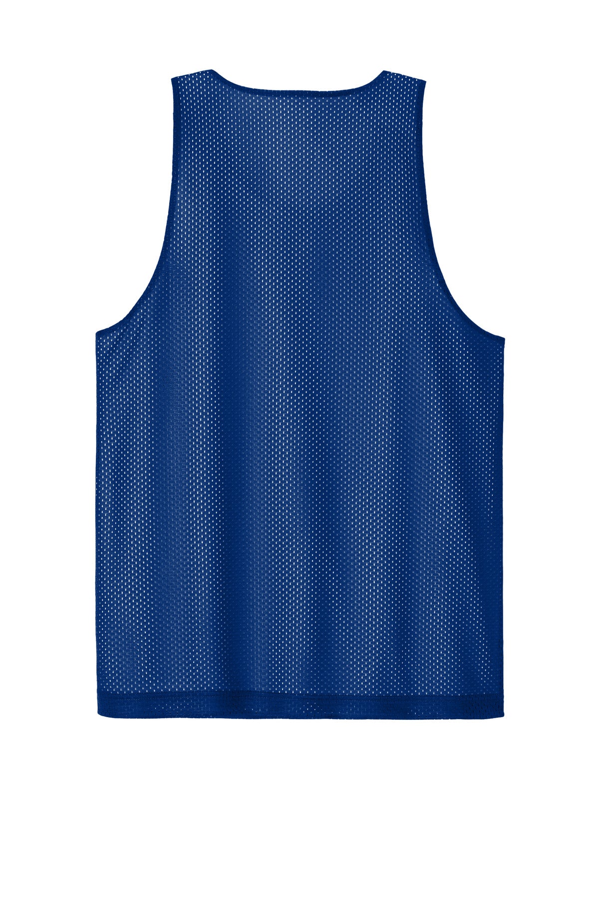 Rear View of TRy/White Sport-Tek PosiCharge Reversible Mesh Tank ST5000