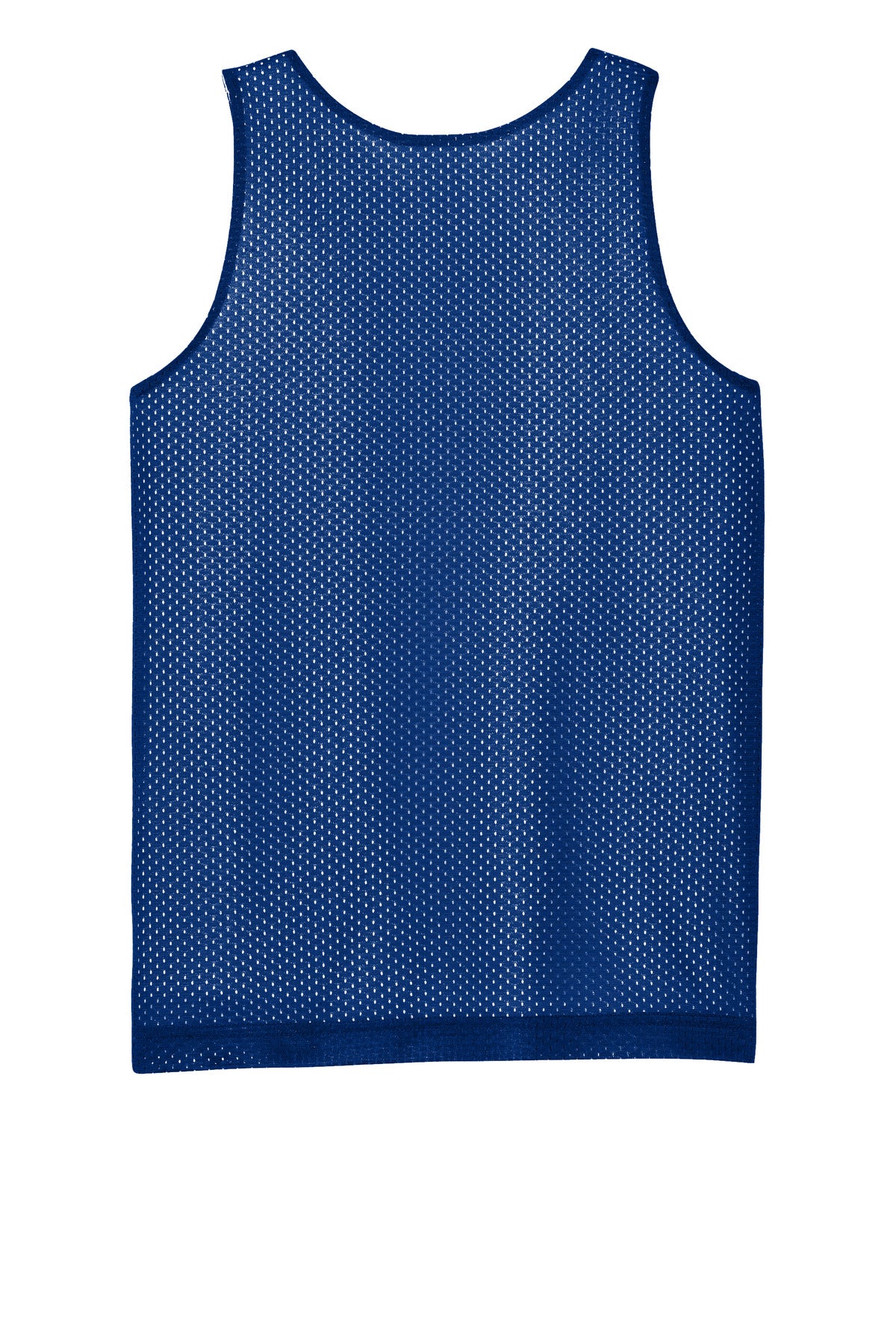 Rear View of TRy/White Sport-Tek Youth PosiCharge Reversible Mesh Tank YST5000