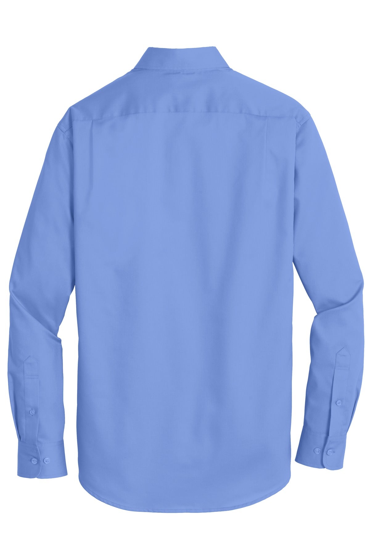 Rear View of Ultramarine Bl Port Authority SuperPro Twill Shirt. S663