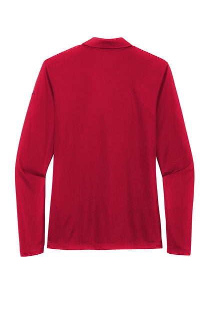 Rear View of UniRed Nike Women's Dri-FIT Micro Pique 2.0 Long Sleeve Polo NKDC2105