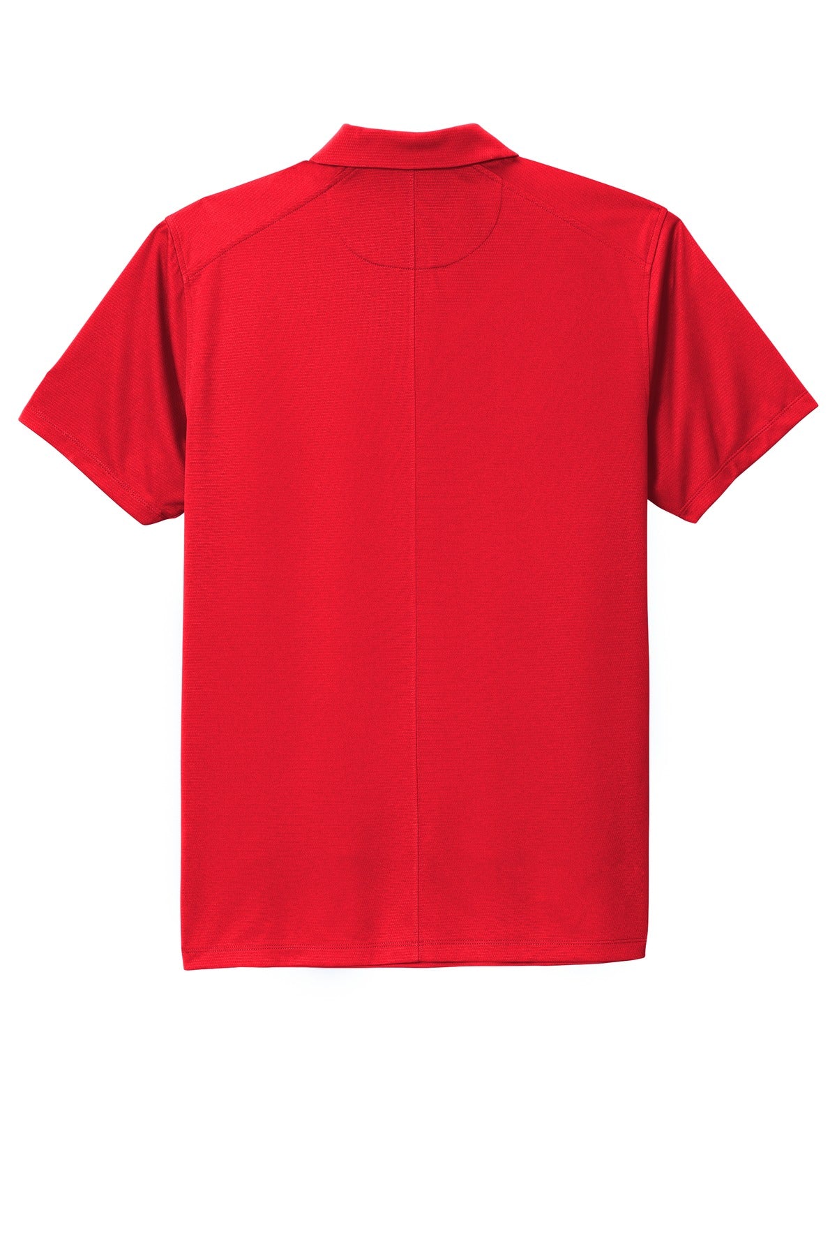Rear View of University Red Nike Dry Essential Solid Polo NKBV6042