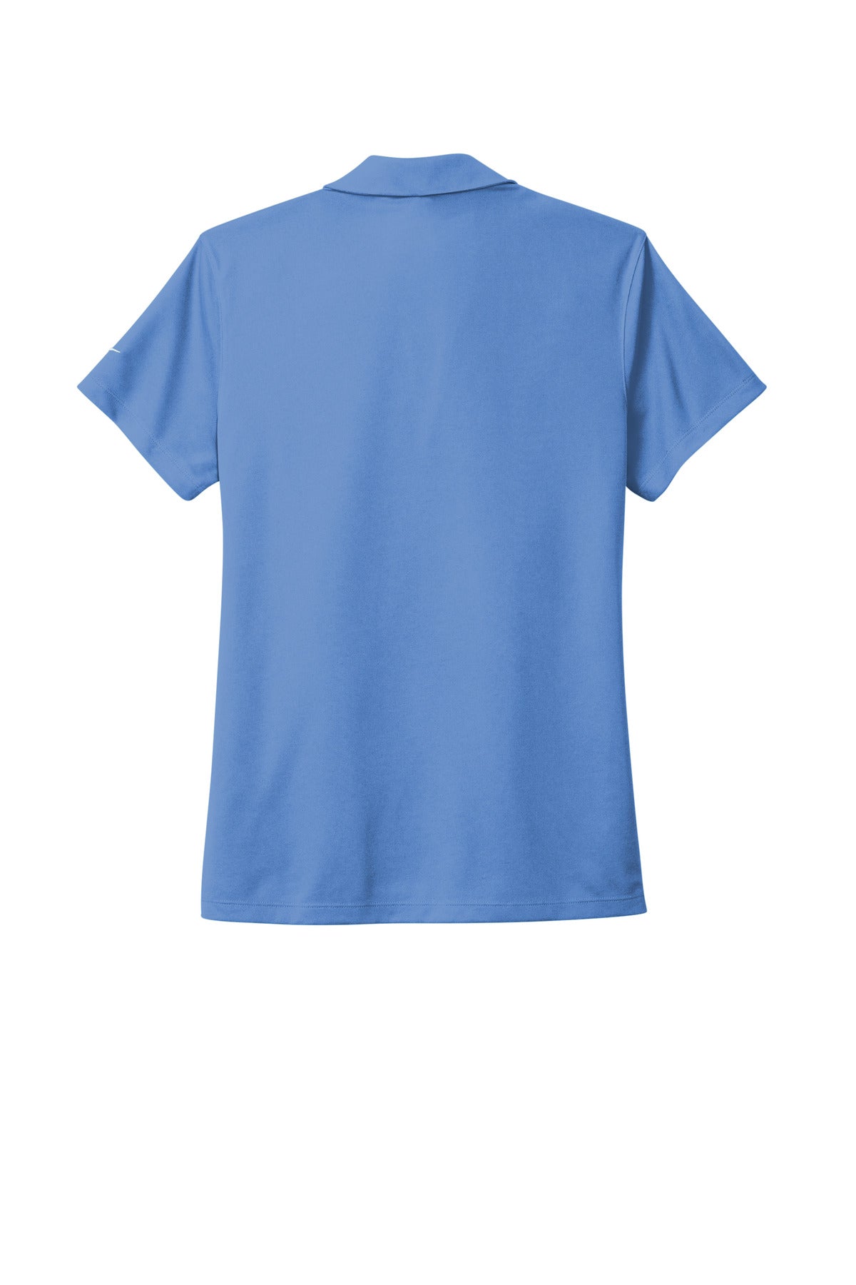 Rear View of ValorBlue Nike Women's Dri-FIT Micro Pique 2.0 Polo NKDC1991