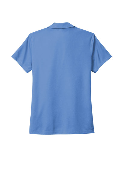 Rear View of ValorBlue Nike Women's Dri-FIT Micro Pique 2.0 Polo NKDC1991