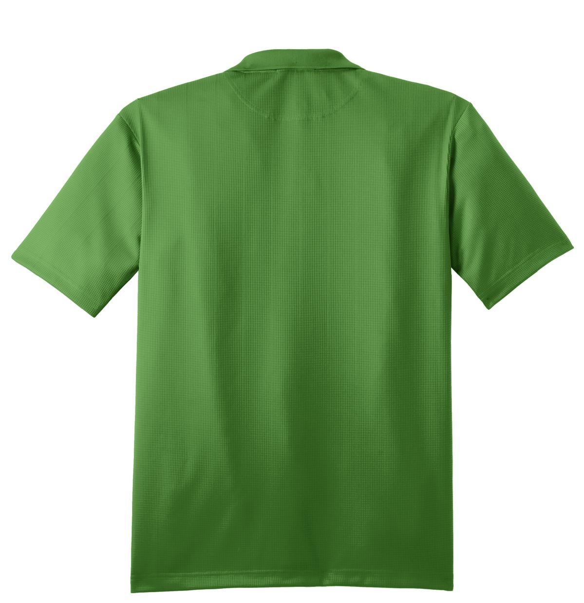 Rear View of Vine Green Port Authority Performance Fine Jacquard Polo. K528