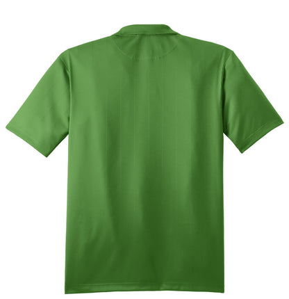 Rear View of Vine Green Port Authority Performance Fine Jacquard Polo. K528