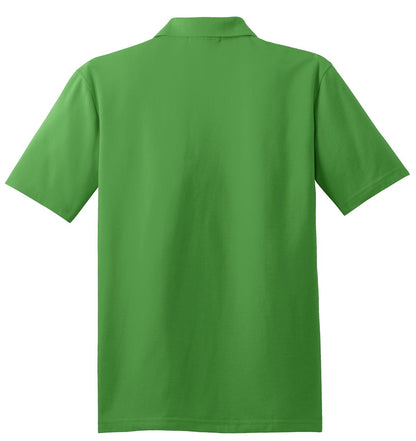 Rear View of Vine Green Port Authority Stain-Release Polo. K510