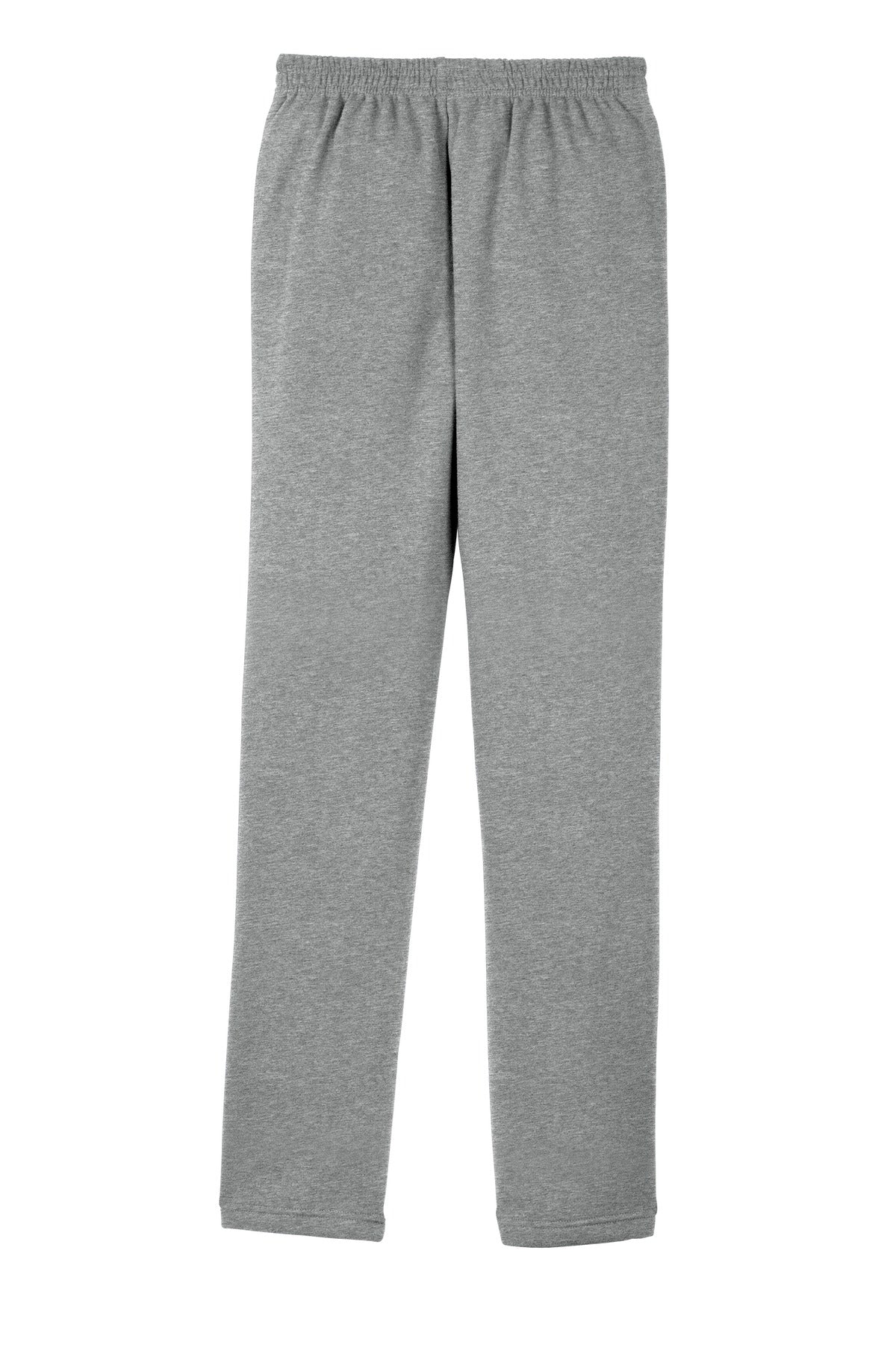 Rear View of Vintage Hthr Sport-Tek Open Bottom Sweatpant. ST257