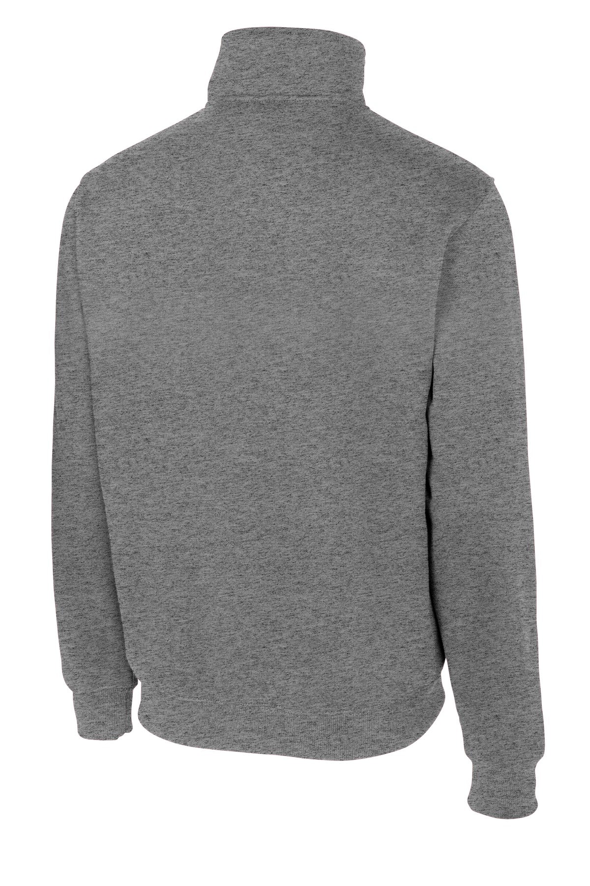 Rear View of Vintage Hthr Sport-Tek Tall 1/4-Zip Sweatshirt. TST253