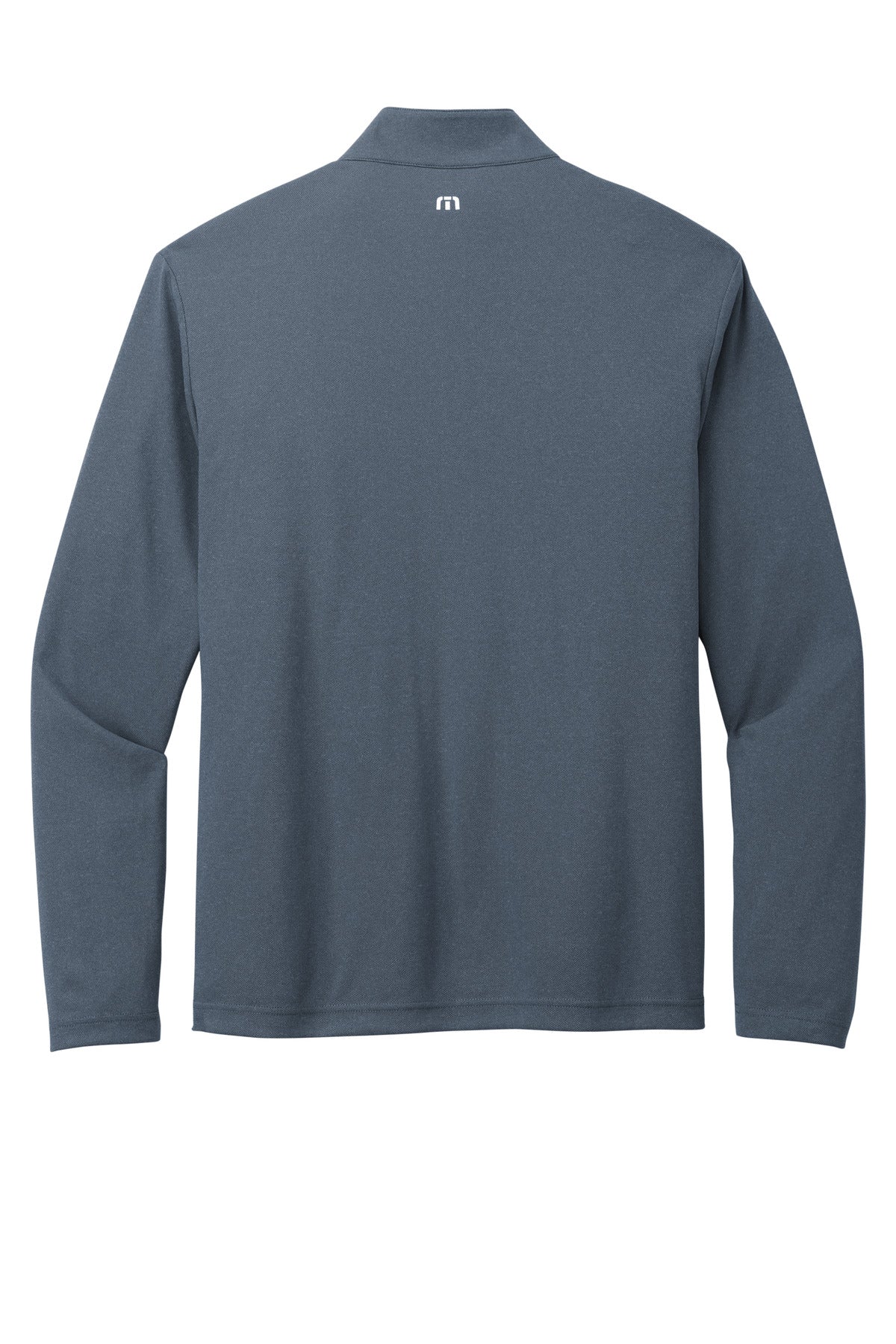 Rear View of VtgIdg/Blk TravisMathew Coto Performance 1/4-Zip TM1MY397