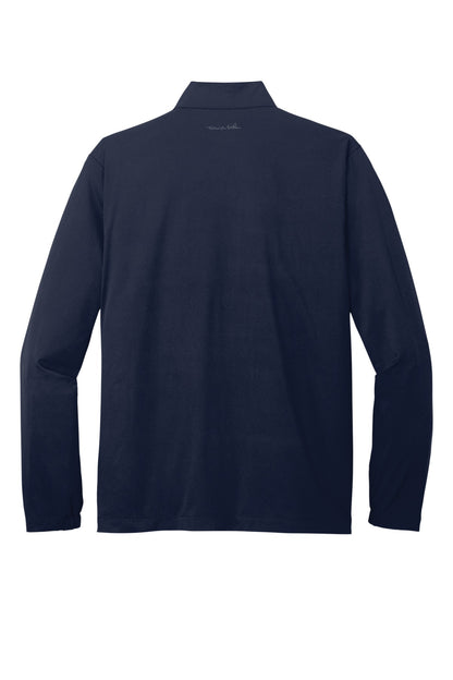 Rear View of VtgIdg/Blk TravisMathew Surfside Full-Zip Jacket. TM1MU422